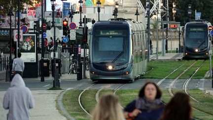 Le tramway de Bordeaux, le 22 octobre 2018. (ALEXANDRE MARCHI / MAXPPP)