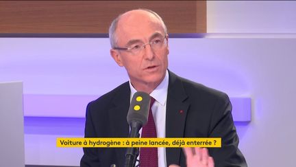 Le&nbsp;PDG d’Air Liquide, Benoît Potier, le 14 février 2019 sur franceinfo. (FRANCEINFO / RADIOFRANCE)