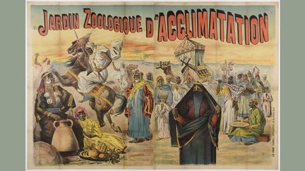 Caravane égyptienne, Jardin zoologique d&#039;acclimatation de Paris, 1891, affiche d&#039;Henri Sicard et Farradesche
 (© Groupe de recherche Achac, Paris / coll. part / DR)