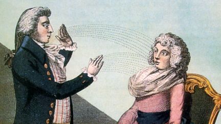 Franz Anton Mesmer hypnotisant une patiente, anonyme, circa 1790.&nbsp; (Beaux-Arts de Paris Editions - Musée d'arts de Nantes)