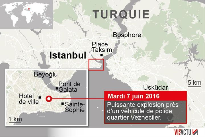 &nbsp; (L'attentat a eu lieu dans le centre-ville d'Istanbul © Visactu)