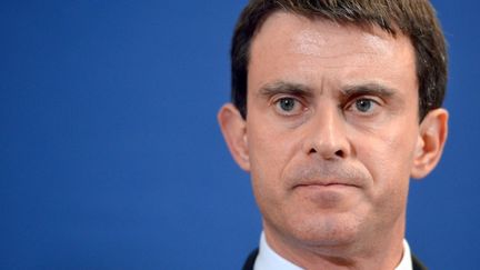 Le ministre de l'Int&eacute;rieur, Manuel Valls, &agrave; Evry&nbsp;(Essonne), le 27 mars 2013. (MIGUEL MEDINA / AFP)