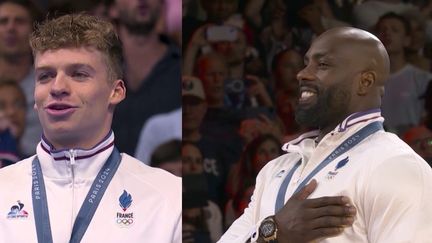 Léon Marchand et Teddy Riner (France Info)