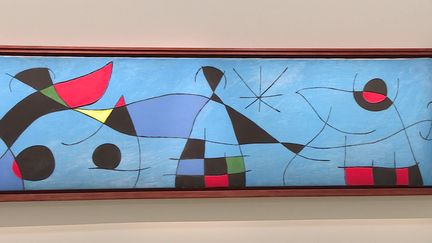 L'une des 64 oeuvres de l'exposition Miró organisée par le Nouveau musée national de Monaco. (France Télévisions)