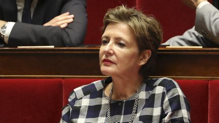 La députée Frédérique Dumas, le 28 novembre 2017 à l'Assemblée nationale.&nbsp; (JACQUES DEMARTHON / AFP)