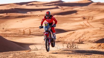 L'Espagnol Tosha Schareina lors de la 5e étape du Dakar 2023 autour de Haïl, le 5 janvier 2023 (Arabie saoudite). (ASO)