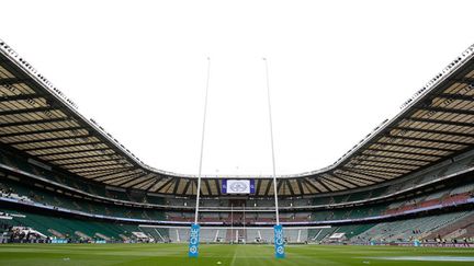 &nbsp; (Le mythique stade de Twickenham, qui verra le premier coup de pied de la coupe du monde de rugby 2015, avec Angleterre-Fidji à 20h. © Reuters / Henry Browne)