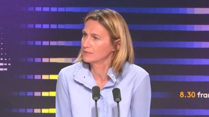 Le ministre du Travail, Astrid Panosyan-Bouvet,, mercredi 2 octobre 2024 sur franceinfo. (FRANCEINFO / RADIO FRANCE)