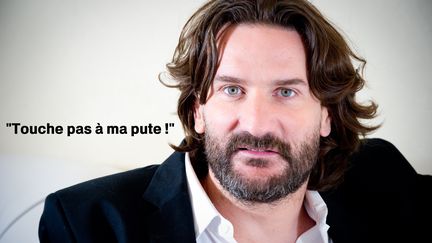 Fr&eacute;d&eacute;ric Beigbeder, un des signataires du manifeste des 343 salauds pour protester contre la p&eacute;nalisation de la prostitution. (MARTIN BUREAU / AFP / FRANCETV INFO)