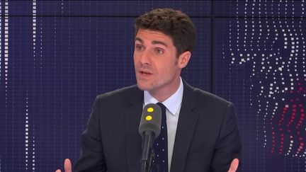 Le député LR Aurélien Pradié, invité de franceinfo, le 20 février 2019. (FRANCEINFO / RADIOFRANCE)