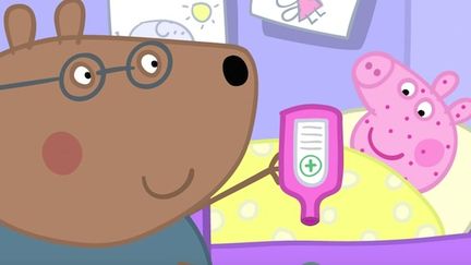 Un extrait de l'épisode "Pas très bien" de la série Peppa Pig (DR)