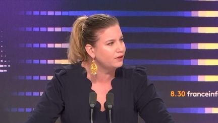 Mathilde Panot, présidente du groupe Insoumis à l'Assemblée nationale, sur franceinfo le 28 novembre 2024. (FRANCEINFO / RADIO FRANCE)