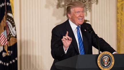 Le président américain Donald Trump à la Maison Blanche à Washington, le 23 juin 2017. (CHERISS MAY / NURPHOTO)