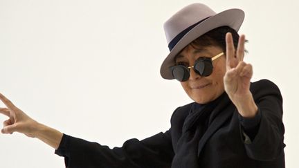 Yoko Ono à Bilbao le 13 mars 2014
 ( Rafa Marrodan/Photocall30/SIPA)