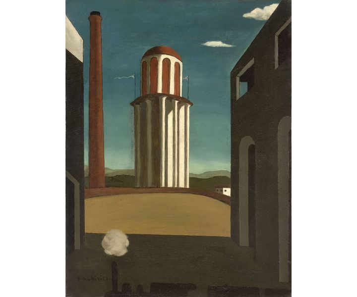 Giorgio de Chirico, "Le retour du poète", 1914,&nbsp;Fondation Aga Khan, Genève (Photo courtesy, Genève, Fondation Aga Khan © ADAGP, Paris, 2020)