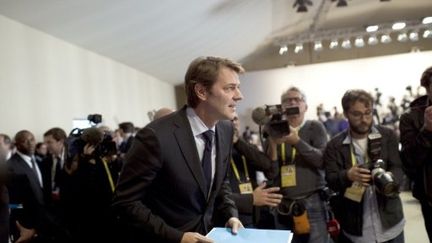 Le ministère français des Finances lors d'une conférence de presse à Paris, le 20 octobre 2011. (AFP - Fred Dufour)