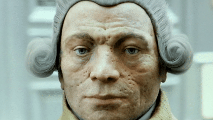 Le visage de Robespierre en 3D
 (France3/culturebox/capture d&#039;écran)