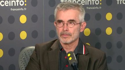 Yves Veyrier, secrétaire général de Force ouvrière, vendredi 19 juillet, sur franceinfo.&nbsp; (FRANCEINFO / RADIOFRANCE)