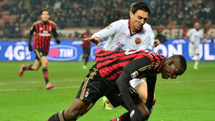 A l'instar de Mario Balotelli, les Milanais y ont cru jusqu'au bout. (GIUSEPPE CACACE / AFP)