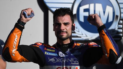 Le Portugais Miguel Oliveira remporte, à domicile, son deuxième Grand Prix en carrière. (PATRICIA DE MELO MOREIRA / AFP)