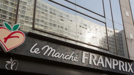 La fa&ccedil;ade d'un supermarch&eacute; Franprix, &agrave; Paris. (LOIC VENANCE / AFP)