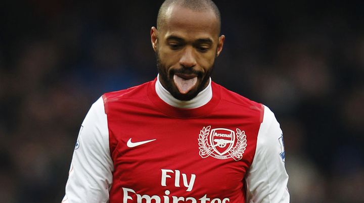 Le joueur d'Arsenal Thierry Henry lors du match face aux Blackburn Rovers &agrave; Londres (Royaume-Uni), le 4 f&eacute;vrier 2012. (EDDIE KEOGH / REUTERS)