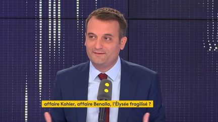 Florian Philippot, invité de franceinfo le 9 août 2018. (FRANCEINFO)