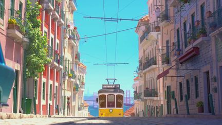 Un extrait du film d'animation O28, dont l'histoire se déroule dans les rues de Lisbonne.&nbsp; (FRANCEINFO)