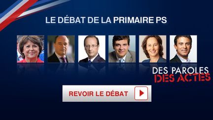 Les six prétendants à l'investiture socialiste se retrouveront jeudi soir sur France 2 pour défendre leur candidature. (France 2)