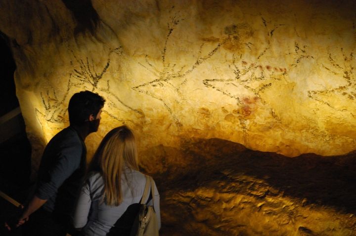 Visiteurs de l'exposition Lascaux III à Chicago en mars 2013
 (MIRA OBERMAN / AFP)