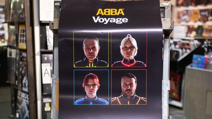 Le dernier album d'ABBA, "Voyage", dans les bacs le 5 novembre 2021. (JONATHAN NACKSTRAND / AFP)