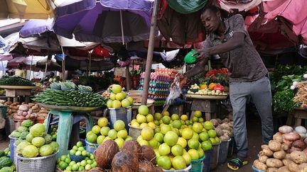 Dans l'Etat de Nasawara, à la périphérie d'Abuja, la capitale fédérale, un vendeur de légumes se dit très inquiet car il perd chaque jour des clients découragés par le prix excessif des produits de base. "J'avais l'habitude de vendre des tomates et du poivre, mais tout est plus cher maintenant. J'en vendais dix sacs par jour, mais les clients ne viennent plus comme avant. Je ne vends plus que deux sacs par jour", explique-t-il à l’AFP.&nbsp; &nbsp; &nbsp; &nbsp; (KOLA SULAIMON / AFP)