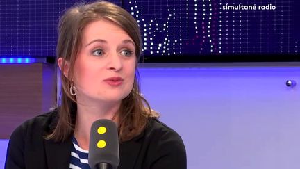 Lila Lebas, présidente de l’Union nationale des étudiants de France, était l'invitée&nbsp;de franceinfo. (FRANCEINFO)