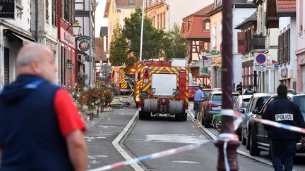 L'incendie s'est produit dans le centre-ville de Schiltigheim, près de Strasbourg (Bas-Rhin). (MAXPPP)