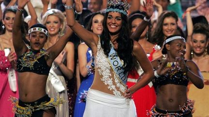 Kaiane Aldorino, 22 ans, a  été élue Miss  Monde (AFP/Paballo Thekiso)