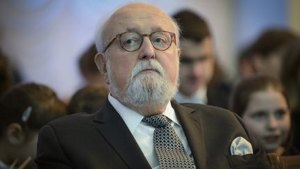 Le compositeur et chef d'orchestre&nbsp;polonais Krzysztof Penderecki en 2018. (JAAP ARRIENS / NURPHOTO)