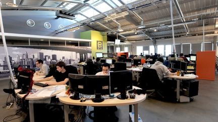 Les locaux de l'h&eacute;bergeur de donn&eacute;es&nbsp;OVH &agrave; Roubaix (Nord), le 7 mars 2011.&nbsp; (PHILIPPE HUGUEN / AFP)