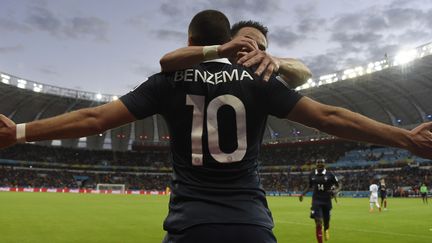 Karim Benzema et les Bleus ont bien débuté leur Coupe du monde (JUAN BARRETO / AFP)