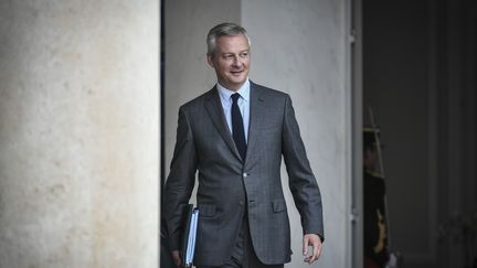 Le ministre de l'Economie Bruno Le Maire à l'Elysée, à Paris, le 31 août 2018. (STEPHANE DE SAKUTIN / AFP)