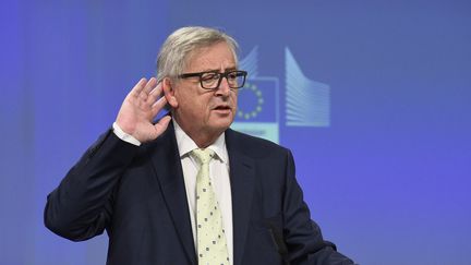 Jean-Claude Juncker, le président de la Commission européenne, le 24 juin 2016 à Bruxelles (Belgique).&nbsp; (JOHN THYS / AFP)