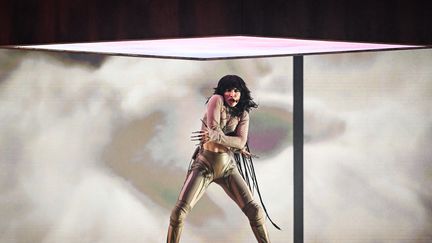 La chanteuse Loreen a représenté la Suède lors de la finale de l'Eurovision, le 13 mai 2023 à Liverpool (Royaume-Uni). (OLI SCARFF / AFP)