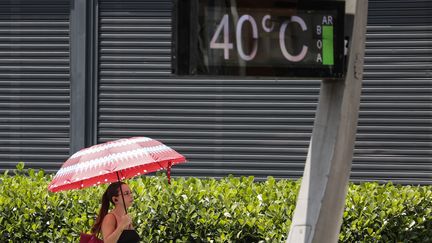 Il fait 40°C à São Paulo, au Brésil, le 14 novembre 2023. (SEBASTIAO MOREIRA / EFE)