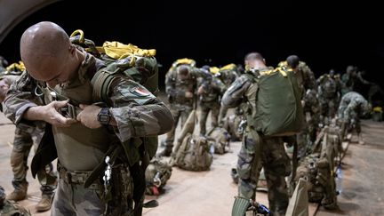 French soldiers based in Niger, May 14, 2023. (ALAIN JOCARD / AFP)