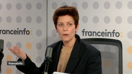 Marina Foïs, invitée de franceinfo, mercredi 23 février 2022. (FRANCEINFO)