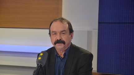 Philippe Martinez, &nbsp;secrétaire général de la CGT.&nbsp; &nbsp; (JEAN-CHRISTOPHE BOURDILLAT / RADIO FRANCE)