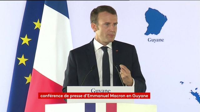 Accords de Guyane : "la parole de l'Etat sera tenue", promet Emmanuel Macron