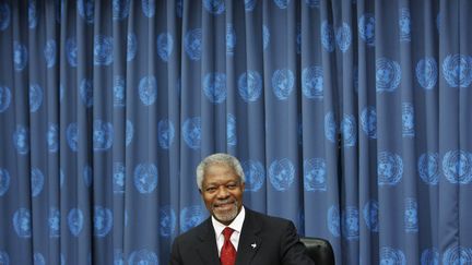 Kofi Annan en 2006 au siège des Nations unies à New-York (DON EMMERT / AFP)