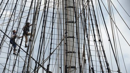 Les fêtes maritimes de Brest (Finistère) ont ouvert leurs portes, mercredi 13 juillet 2016.&nbsp; (FRED TANNEAU / AFP)