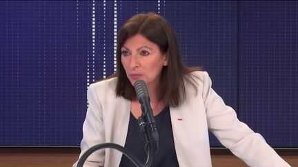 Anne Hidalgo, maire PS de Paris,&nbsp;était l'invitée du "8h30&nbsp;franceinfo", jeudi 18&nbsp;juin 2020. (FRANCEINFO / RADIOFRANCE)