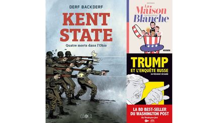 QUAND LES ETATS-UNIS FONT L'HISTOIRE (DERF BACKDERF, ÇA ET LA / HERVE BOURHIS, CASTERMAN / JAN FEINDT, GOUTTE D'OR + DISCLOSE)